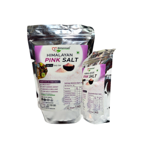 Himalayan Pink Salt 1kg | Mineral rich Salt for Healthy Cooking | Sendha Namak for Healthy Life | Mineral Rich Salt | Low Sodium | Packed with 84 Minerals