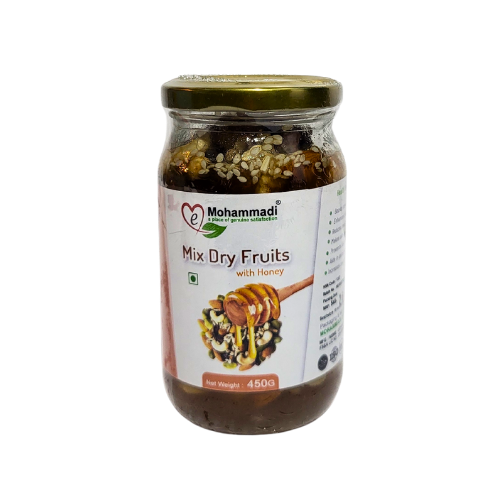 Honey Mixed Dry Fruits&Nuts,Roasted&Crunchy With 100% Immunity&Energy Booster,Zero Chemicals&Preservatives. Pure&Natural Dry Fruits&Dipped In Organic Honey